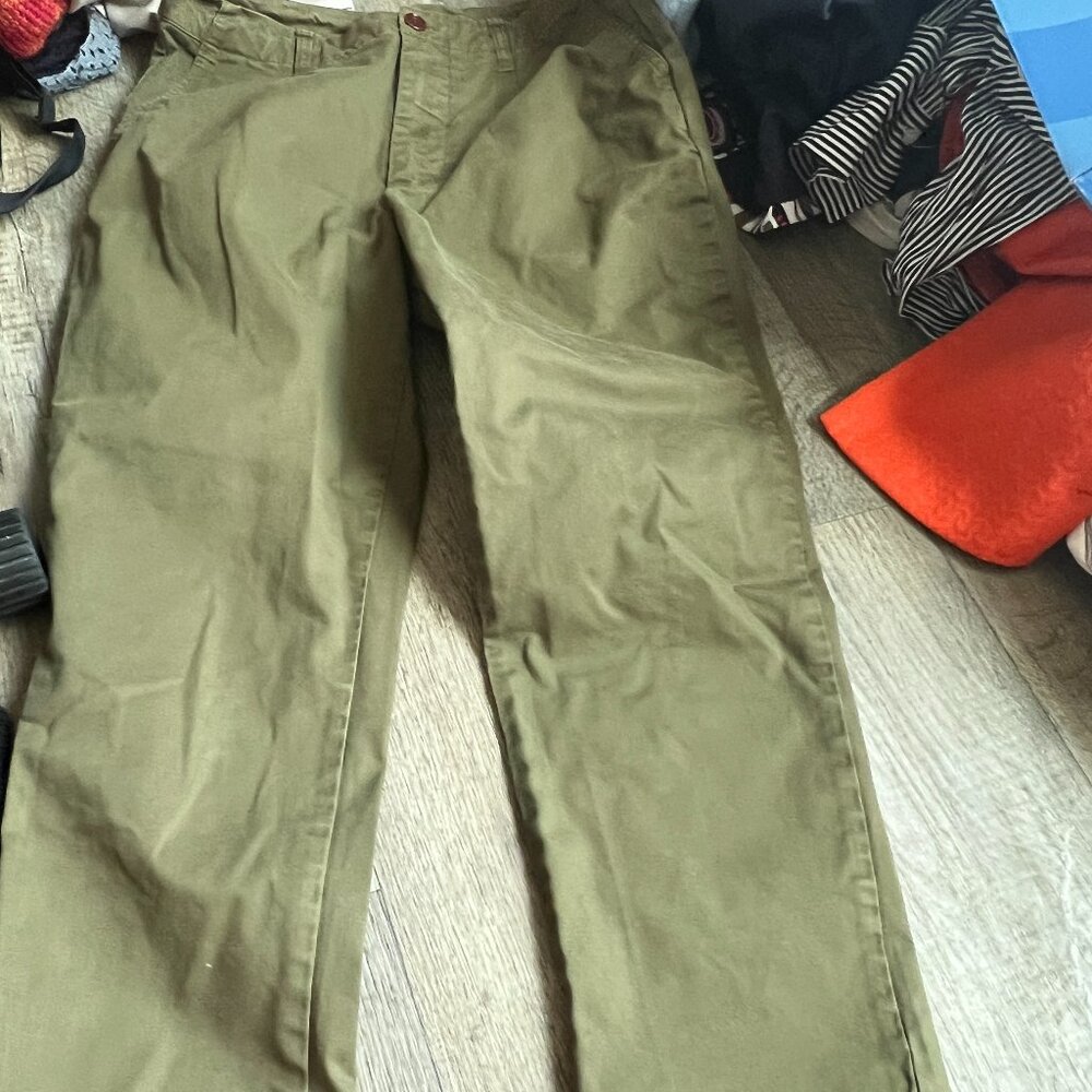 Alex Mill Olive Cropped Chino Pants